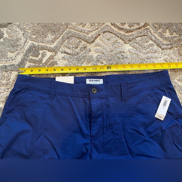 Women’s Mid Rise Stretch Navy Blue Shorts 16 7” Inseam Summer Chino Cotton New - Picture 5 of 8